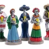 Lemax Village Collection Dia De Los Muertos Vigil, Set Of 5 Figurines #92729