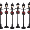 Lemax Village Collection Gas Lantern Street Lamp, Set Of 6, B/O #64499