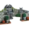 Lemax Village Collection Grey Gargoyle Gardens, Set Of 6 Table Accent #83350