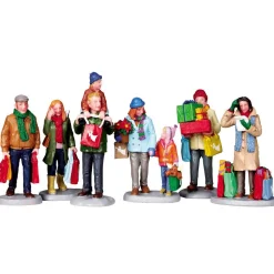 Lemax Village Collection Holiday Shoppers, Set Of 6 #92683