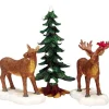 Lemax Village Collection Mr And Mrs Moose, Set Of 3 #32725