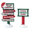 Lemax Village Collection North Pole Signs, Set Of 2 #74325