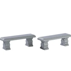 Lemax Village Collection Plaza Bench, Set Of 2 #74236
