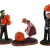 Lemax Village Collection Pumpkin Pickers, Set Of 3 #82565