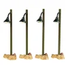 Lemax Village Collection Rustic Street Lamp, Set Of 4 #54362