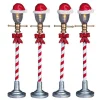 Lemax Village Collection Santa Hat Street Lamp, Set Of 4 #64472