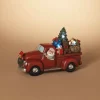 Lighted Holiday Truck With Santa And Christmas Gifts