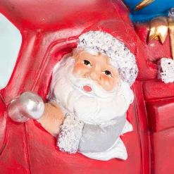 Lighted Holiday Truck With Santa And Christmas Gifts