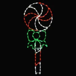 Lollipop Red Green And White #Led-Pop1