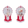 Retro Christmas Holiday Water Globes, Lighted With Timer