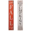 Set Of 2 47.25-Inch High Wood Harvest Porch Signs