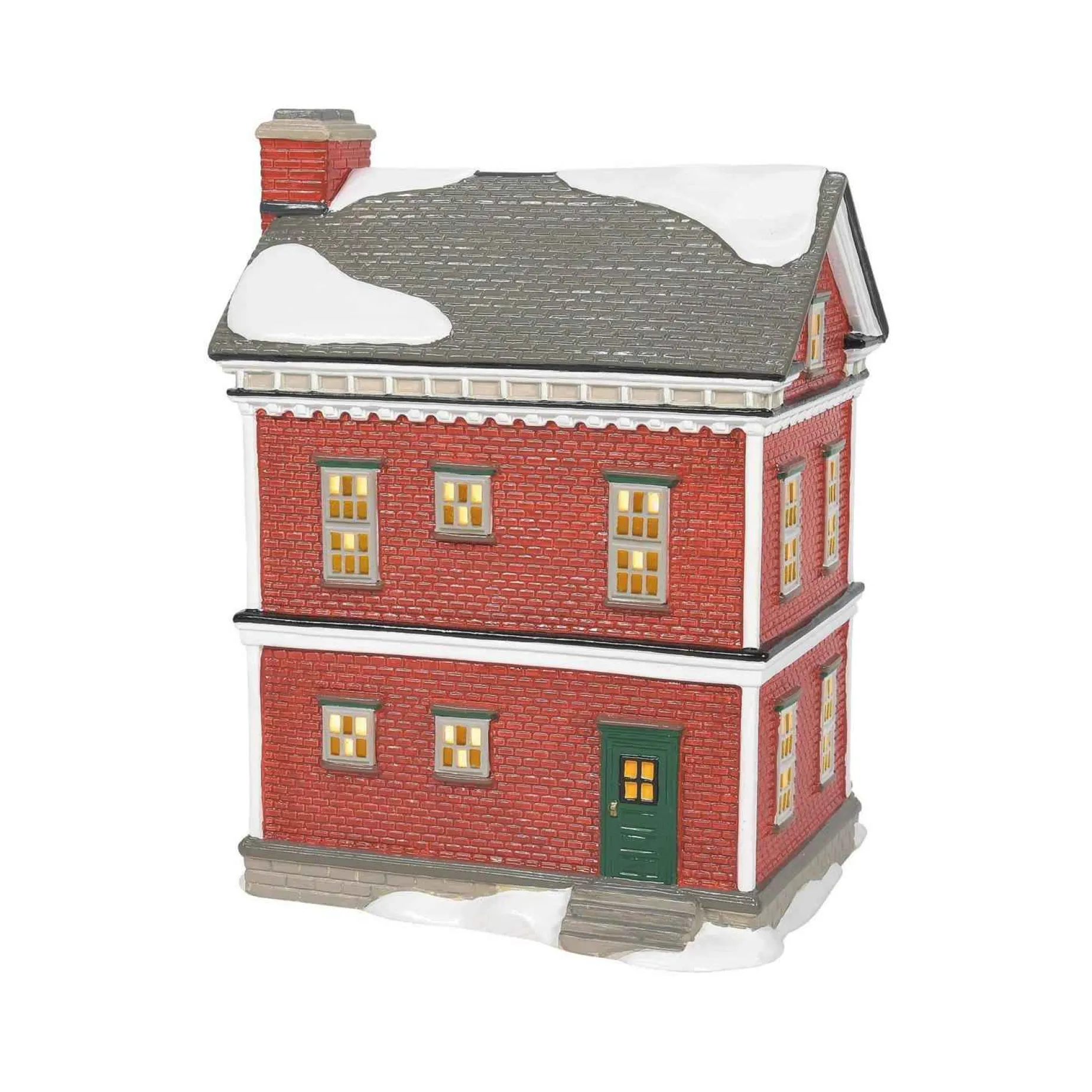 Snow Village Ready For New Year's Eve, Set Of 2 #6011424