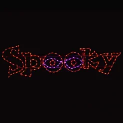 Spooky Word Sign #Led-Spooky