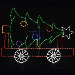 Train Car With Christmas Tree #Led-Tc03-4