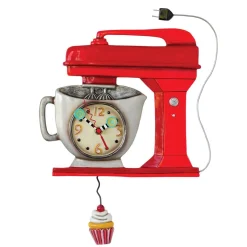 Vintage Red Mixer Clock