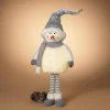 Whimsical Christmas Lighted Standing Snowman Winter Figurine
