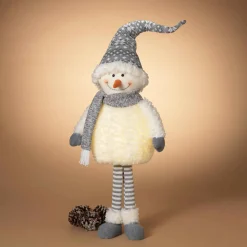 Whimsical Christmas Lighted Standing Snowman Winter Figurine