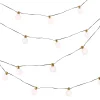 White And Gold Light Garland, 30 Warm Battery Leds With Timer